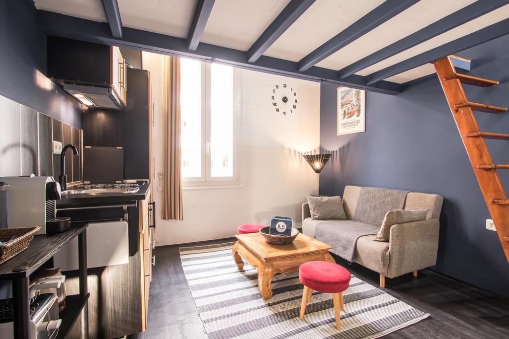 Studio Mezzanine Bleu Roquebrune-Cap-Martin Extérieur photo